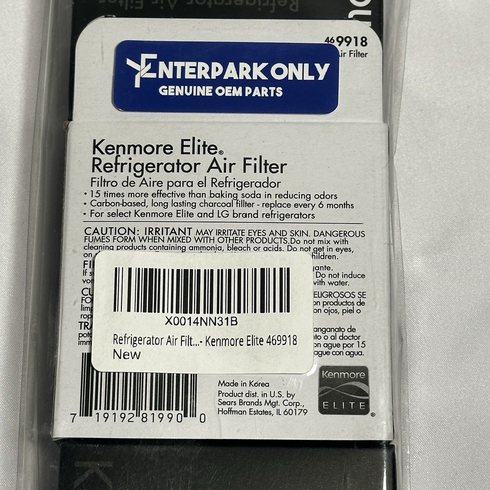3‎ Pack Genuine Kenmore Elite 469918 Refrigerator Air Filter NEW In Box